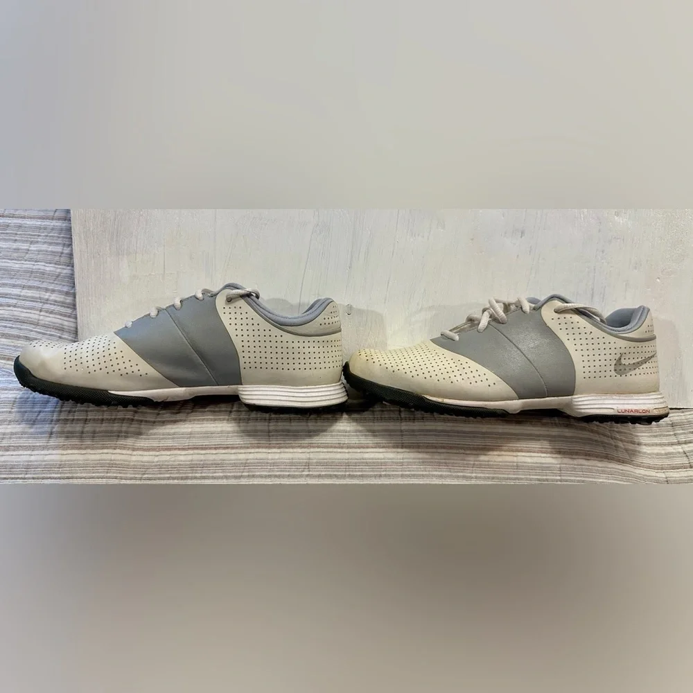 Nike Lunar Control Women’s Golf Shoes Size 6.5 | White & Gray | Spiked